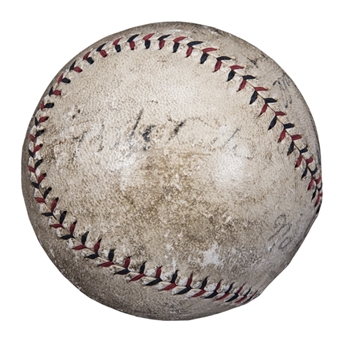 1926 American League Champions New York Yankees Multi Signed ONL Heydler Baseball With 9 Signatures Including Ruth & Gehrig (PSA/DNA)